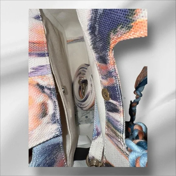 Vince Camuto NWT Orange and Purple Abstract Print Women's Bag - Picture 5 of 8